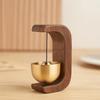 Dopamine Wind Chime Door Bell Solid Beech Wood Brass Magnetic Car Hanging Minimalist Home Decor Great Gift Idea Premium Material