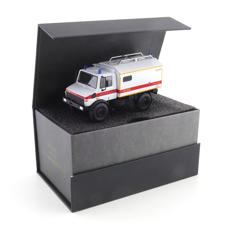 MASSDI 1/64 Unimok U1300L Off-road RV Truck Special Rescue Truck Car Alloy Motor Vehicle Diecast Metal Model Kids Toys for Boys