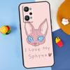 Sphynx Cat For Realme 14 13 12 10 11 Pro Plus GT 6 6T 5 GT7 Pro C55 C51 C21Y C25S C67 C75 C53 C61 Case