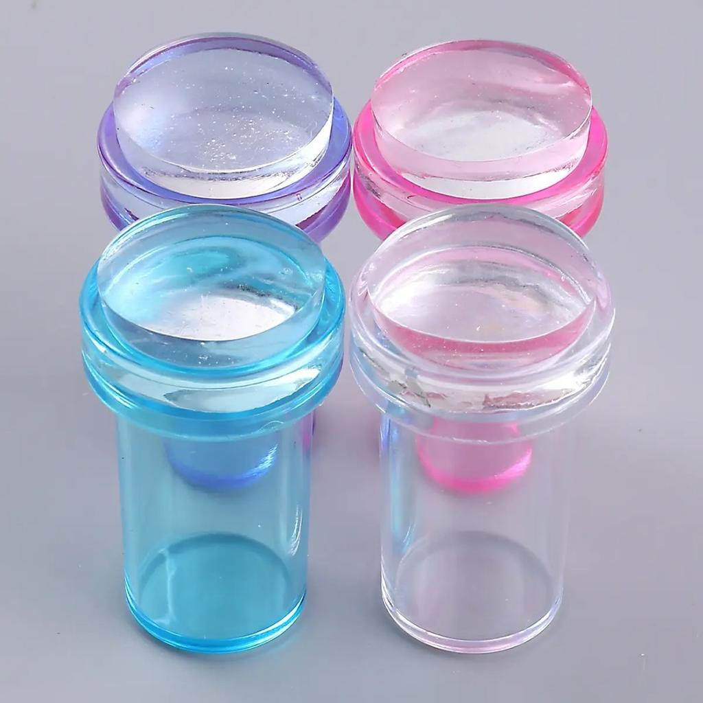 French Manicure Transfer Tool Kit with Stamp & Scraper, Nail Stamp Tips, Easy Odorless Design Transfers, Suitable for Hands.
