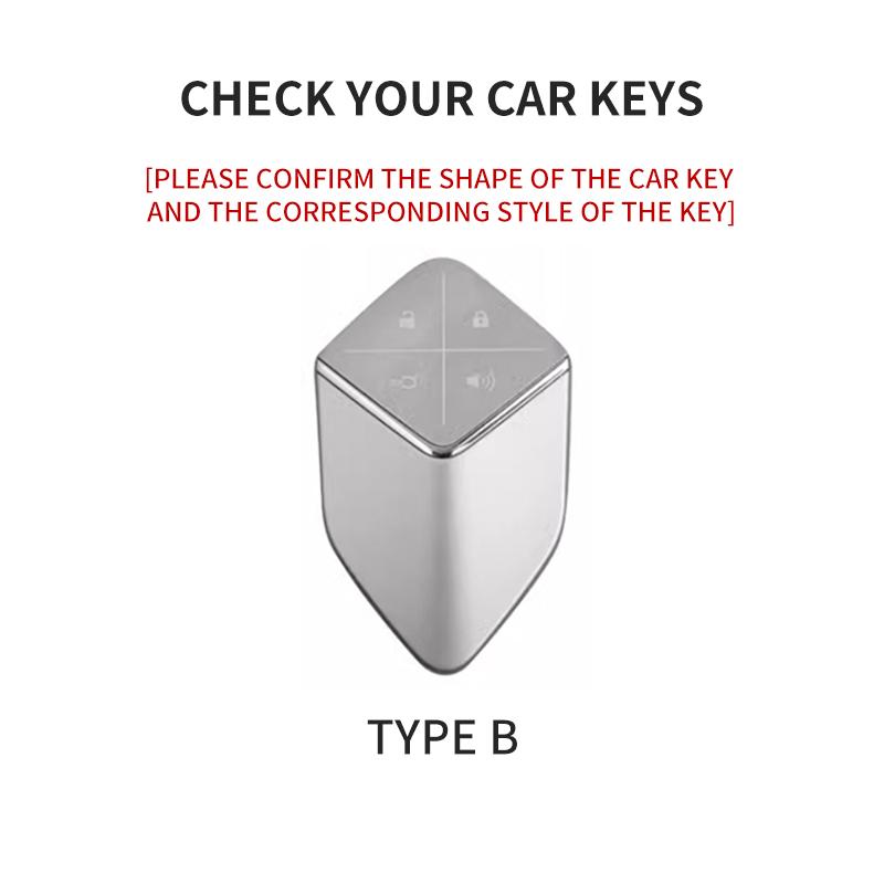 Suede Car Key Case Cover For Changan Deepal S7 Sl03 Car Key Protective Shell Accessories