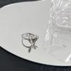 Glossy 3D Heart Ring for Women - Adjustable Open Band, Stylish Summer Fashion