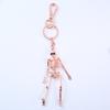 Punk Style Human Skeleton Pendant Multi-jointed Gothic Keychain Skull Keychain  Halloween