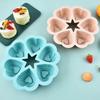 1PC 6-Link Love Shaped Horseshoe Cake Mold Handmade Chocolate Cookie Mould Easy Release Baking Supplies