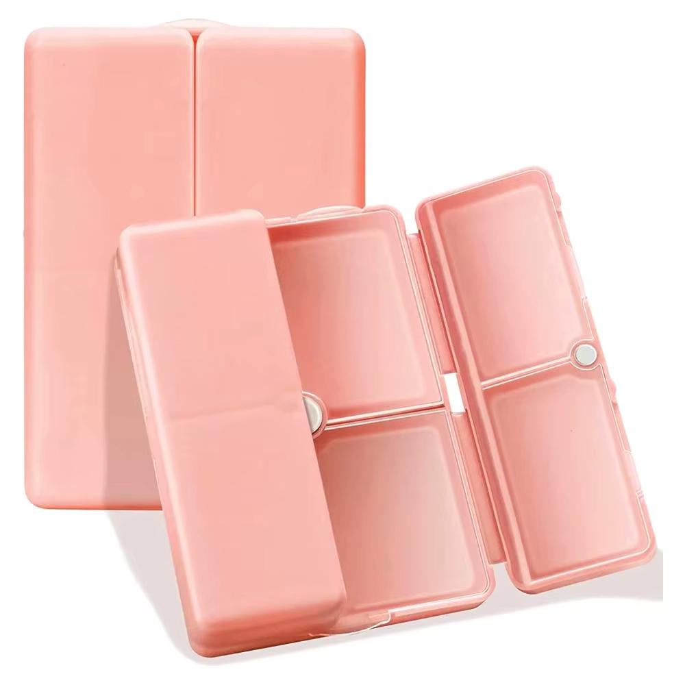 

7Compartment Double Layer Magnetic Pill Box Waterproof Dust Proof Moisture Proof Multifunction Travel Pill Organizer For Vitami