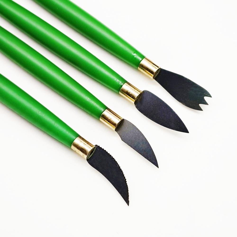 1 Pc or 2 Pcs or 3 Pcs or 4 Pcs Dental Ceramic Porcelain Sculpture Knife Wax Carving Tools Dentist Mixing Spatula Knife Blade