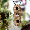 Handgewebte Kolibrihäuser Erdnussform Natürliches Vogelnest Hütte Stroh Vogelnest Handgefertigt Hängend