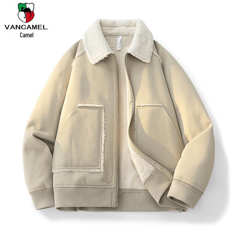 

Мужская флисовая куртка VANCAMEL в стиле ретро рабочей одежды L
