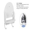 Electric Iron Holder Ht Resistant 2 In 1 Wall Mounted Iron Board Rack with Hook for Home Bathroom