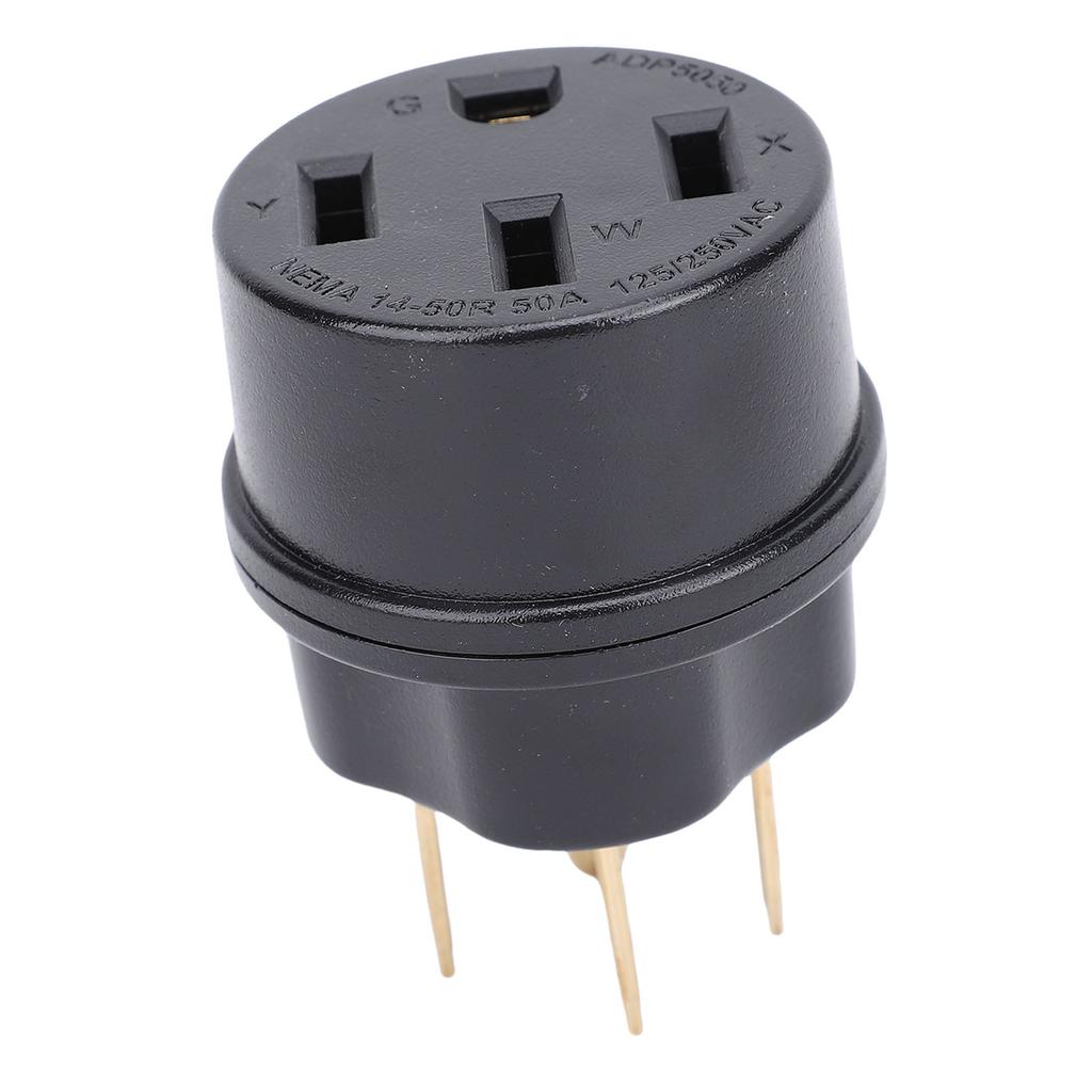 Generatoradapterplugg 50A Støtte for NEMA 14 50P til 14 50R for RV Campingplass Generator Strømkontakt