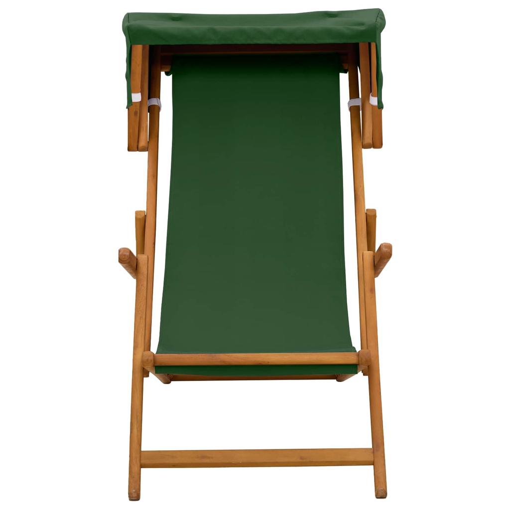 Recliner 3 Position Solid Eucalyptus Wood Green