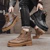 22 years old new Martin boots retro style high-top shoes casual leather shoes soft sole big head shoes
