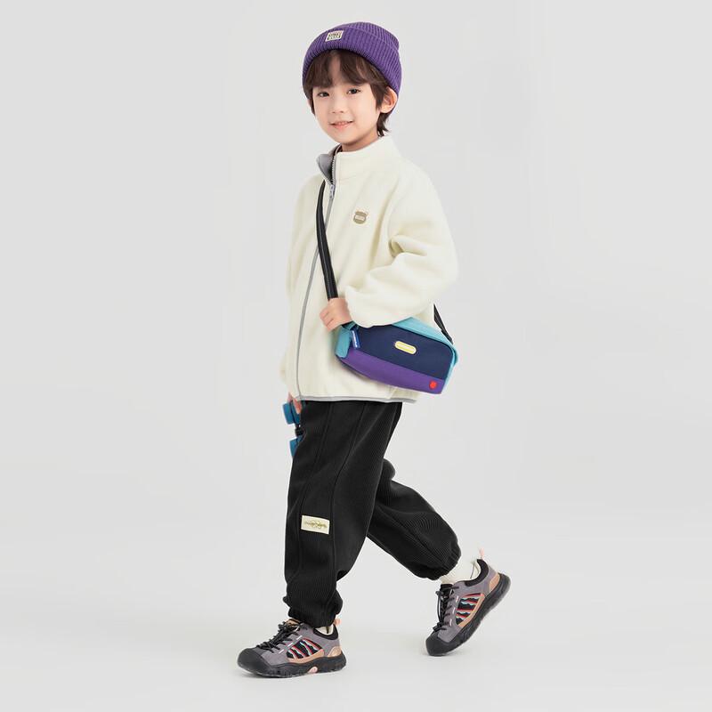 Boys' Thick Corduroy Fleece-Lined Harem Pants
