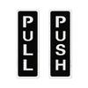 Acrylic Push Pull Sign Sticker Push & Pull Door Sign Window Door Sticker 3D Waterproof Sliding Door Sticker Shop Door