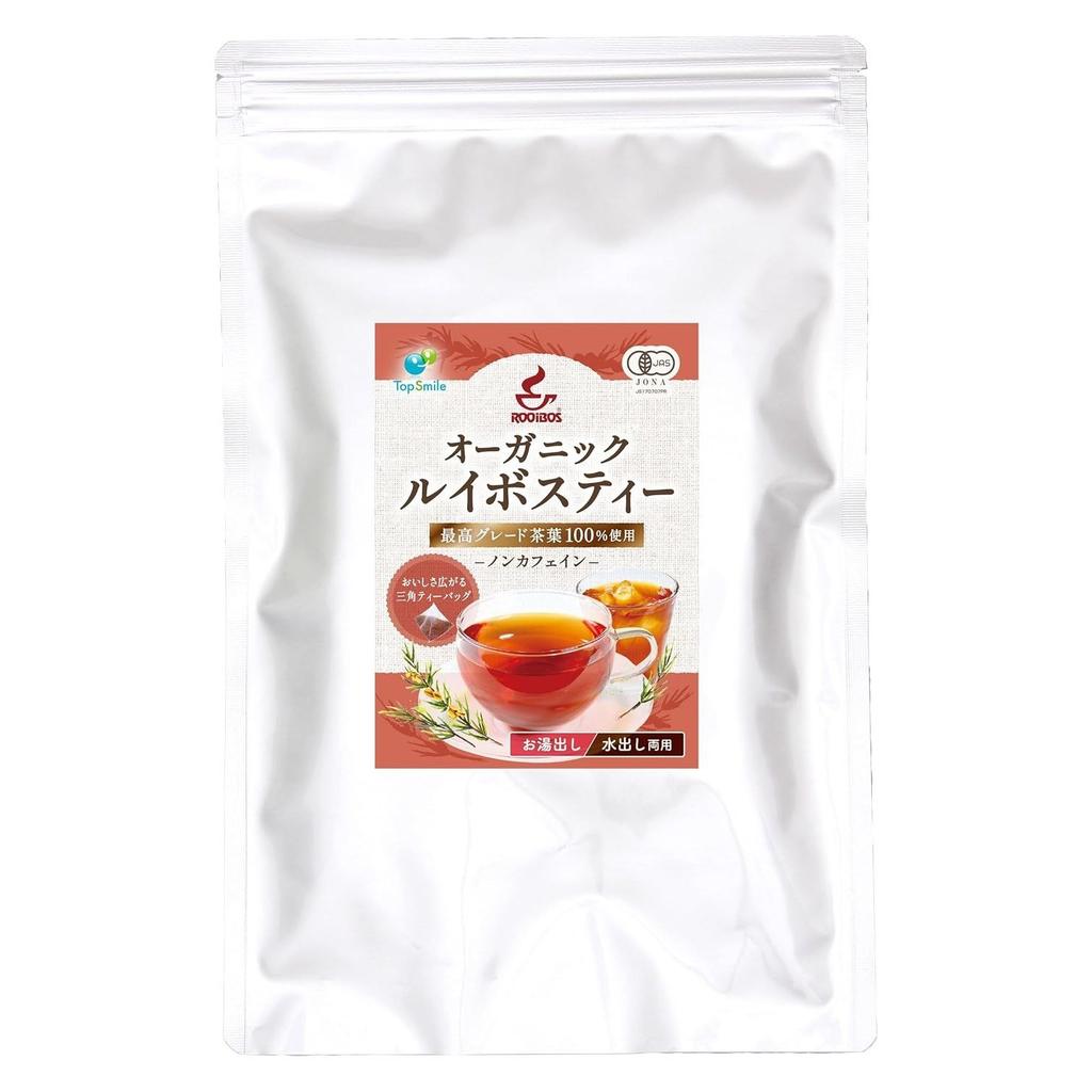 Organic Rooibos Tea Organically Grown Pesticide-free Caffeine-free 100 JP20 Grade Leaves Used Cold Brew Triangular Bags 3g X 30 Pieces (1 Bag)