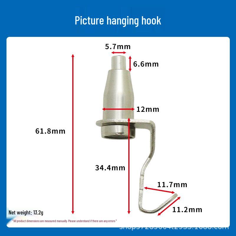 Steel Wire Rope Lock Feeder Safety Hook with Buckle for Picture Hanging