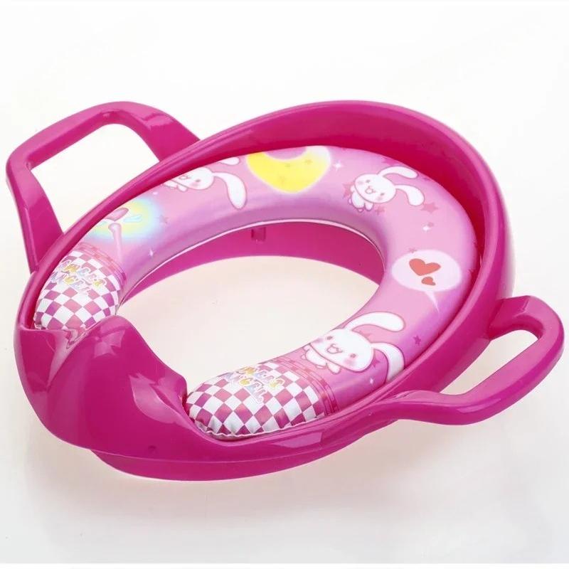 Children's Toilet Seat Cartoon Soft Baby Toilet Seat Portable Baby Toilet Training Toilet Chair Children Urinal Cushion Mat