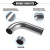 A ABSOPRO Exhaust Pipe Intercooler Pipe Air Intake Tube Intake Tube Bend Elbow Pipe