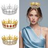 Baroque Alloy Teardrop Crown Headpiece for Bridal Photography and Coming-of-Age Celebrations