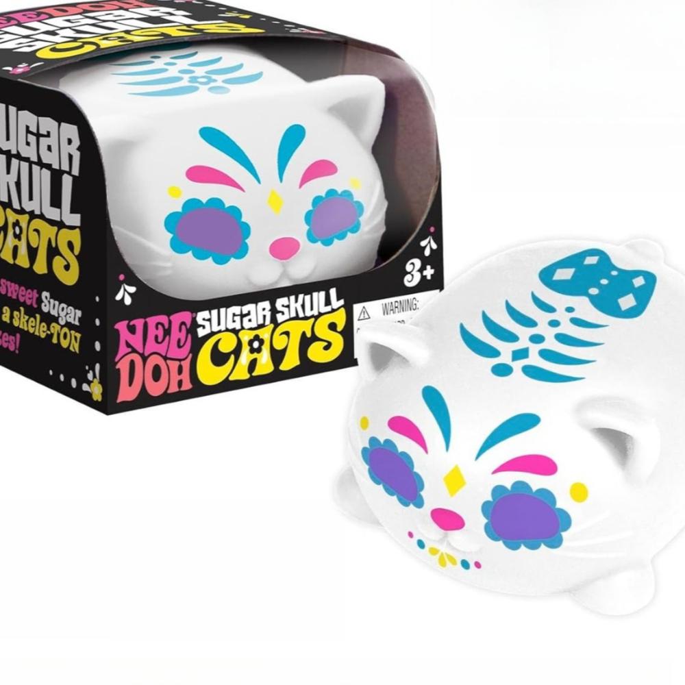 Favorite Toy Needoh Sugar Skull Cats Schylling Buttery-Soft Feel Fidget Toy Asmr Sensory Anti Stress Relief Toy Gifts