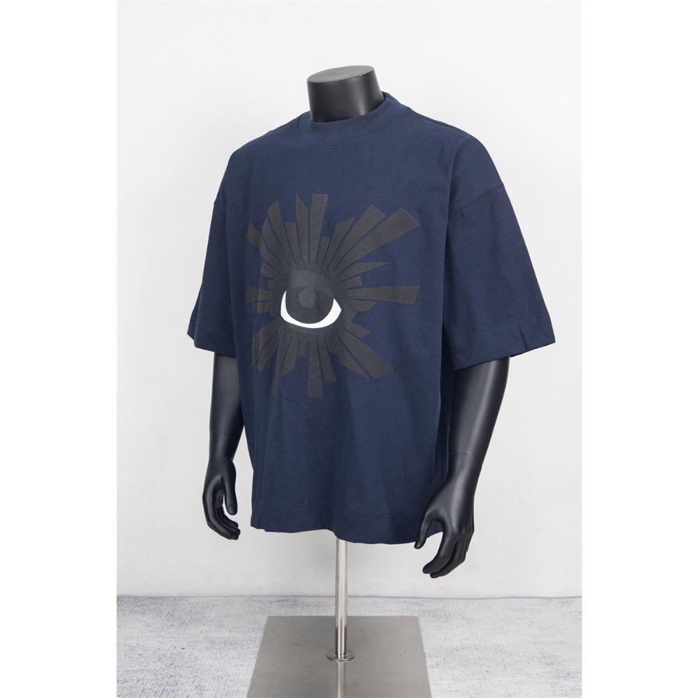 

Футболка с принтом модного бренда Tide Luxury Foam, свободного покроя, свободного покроя, винтажная уличная футболка XL темно-синий