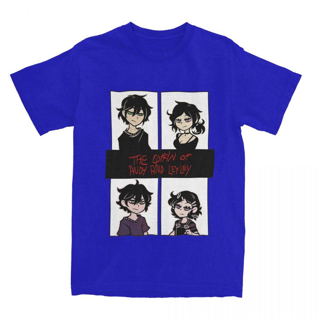 The Coffin Of Andy And Leyley Frown T-shirts för Män Kvinnor Spel Fantastiska 100% Bomull T-shirts Rund Hals Kort Ärm Grafiska Kläder
