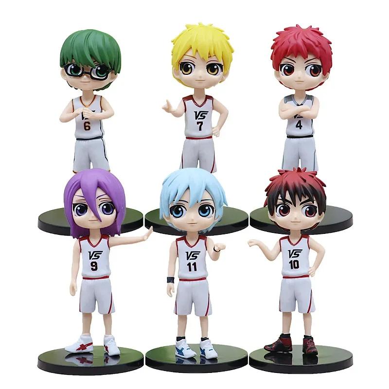 Anime Kuroko Basketball Actionfigur 6 Stile Weißes Uniform Kuroko Tetsuya Teppei Kagami Taiga Sammlerstück Spielzeug für Jungen Geschenk