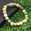 8mm Natural Serpentine B Gemstone Round Beads Unisex Designer Bracelet 7.5" For Valentine's Gift RBB-49
