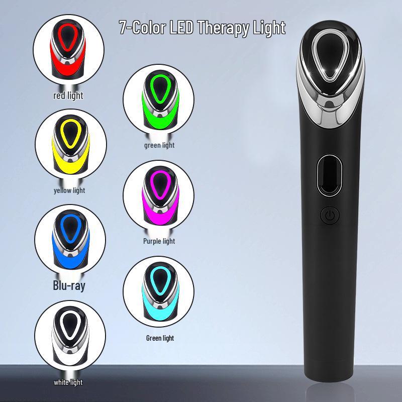 Electric Eye Massager with Red & Blue Light - Multi-functional Vibration Beauty Device