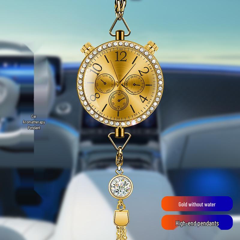 Hanging Car Air Freshener Pendant - Essential Oil Aromatherapy Deodorizer with Long-lasting Light Fragrance for Car Interior Decoration