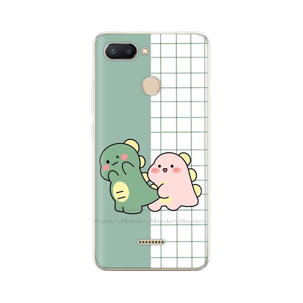 For Redmi 6 Phone Cover Transparent Silicone TPU Protective Cats Flower Print Covers Case For Xiaomi Redmi 6 6A Redmi6 Funda