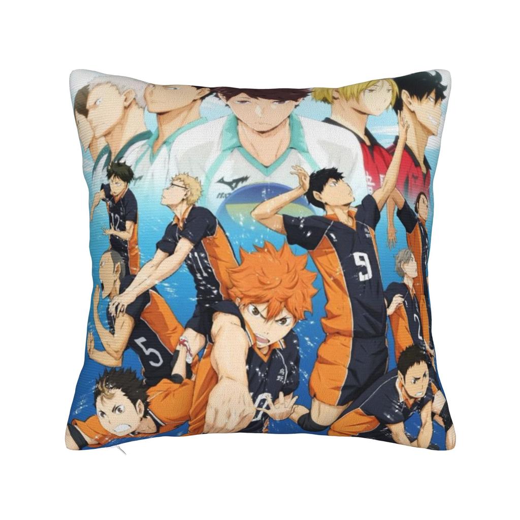 Oikawa Haikyuu Anime Pillowcase Cushion Cover Decorative Bokuto Volleyball  Pillow Case Cover Bedroom Square