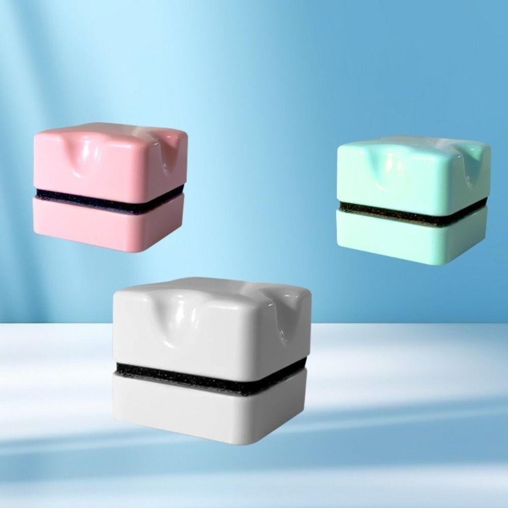 Mini Magnetic Aquarium Cleaner Efficient No Scratch Fish Tank Cleaner Double-Sided Aquarium Cleaning Brush Glass Cleaning