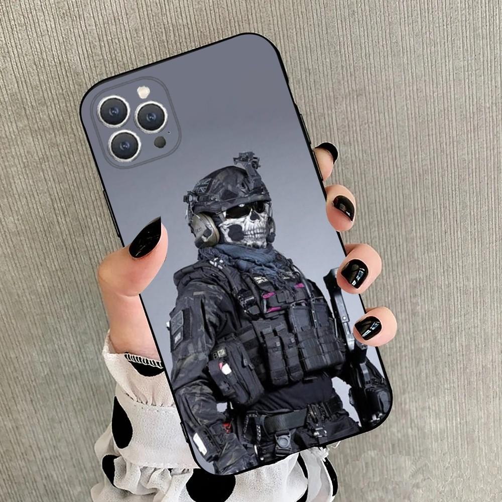 Army Special Forces Phone Case For iPhone 15,14,13,12,11,Plus,Pro Max,XS,X,XR,SE,Mini,8,7 Soft Silicone Black Cover