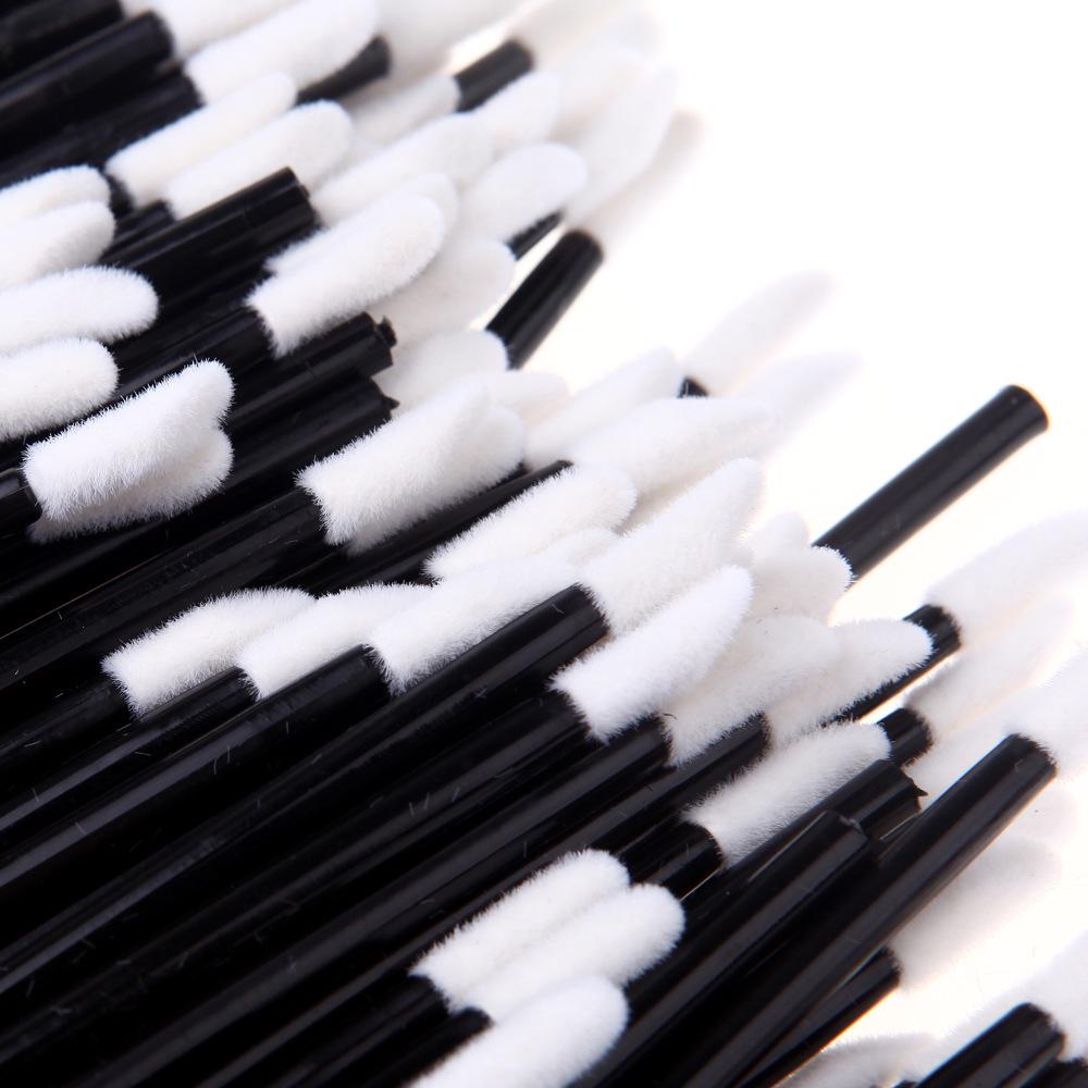 100Pcs Lip Mascara Applicator Lipstick Wands Cosmetic Tools Brush Eyelash Extension Brush Makeup Brushes For Lash Extension
