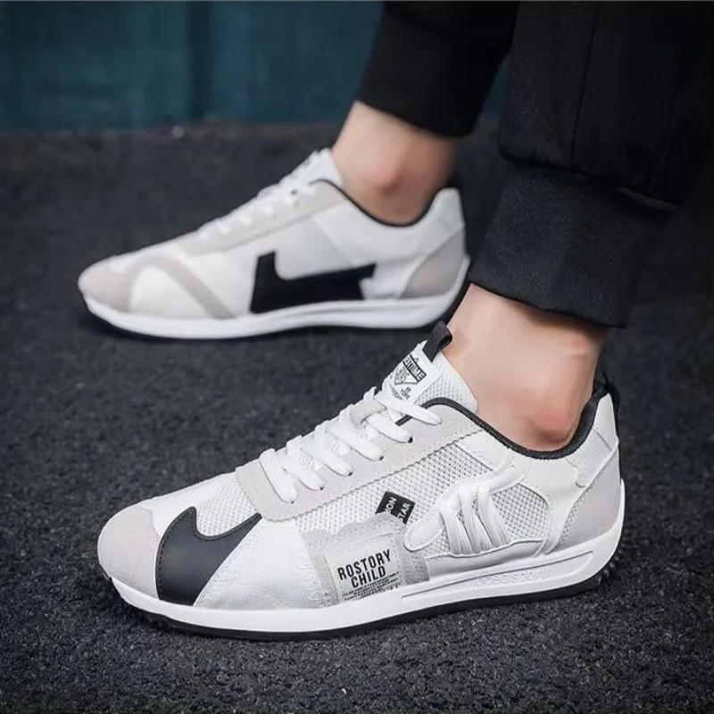 Модные мужские кроссовки сетчатые дышащие повседневные туфли для активного отдыха — фото 6