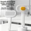One Button Automatic Pet Hair Remover Fine-toothed Stainless Steel Pet Grooming Brush Comfort Grip Cat Massage Comb
