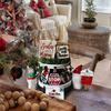 Christmas Tiered Tray Decor, Rustic Farm-House Xmas Wooden Signs Decorations For Kitchen Home Table Party Supplies, Tray Not Include