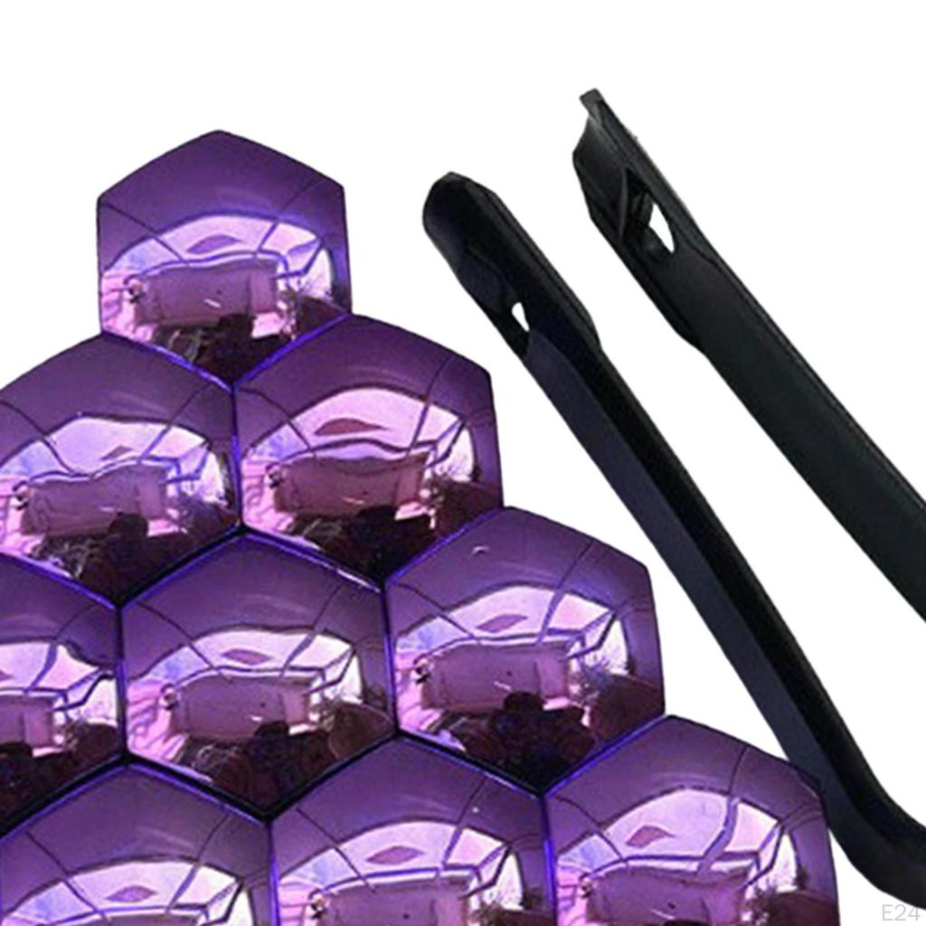 Car Wheel Lug Nut Cover Kit - 20 Pieces with Installation Tool