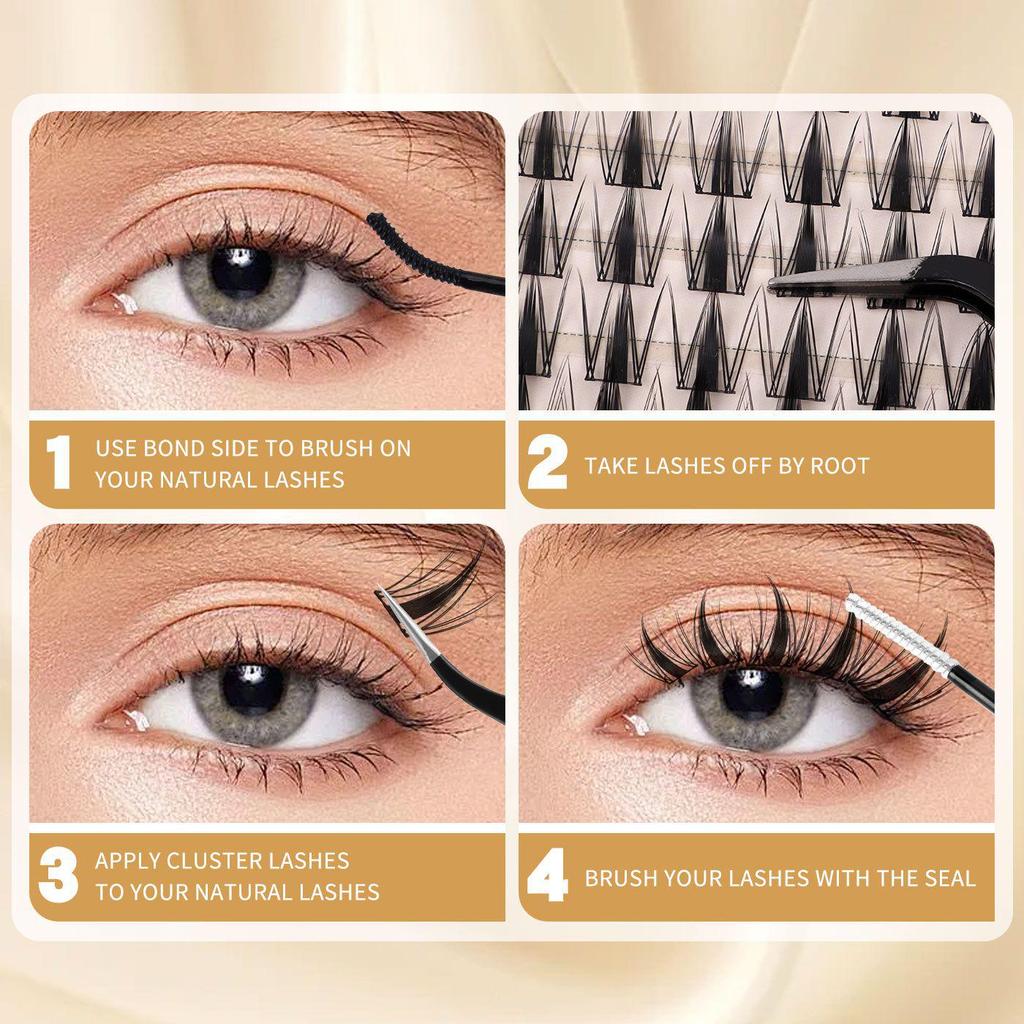 New Style DIY Cluster False Eyelashes: Japanese & Korean Natural Dense Segments