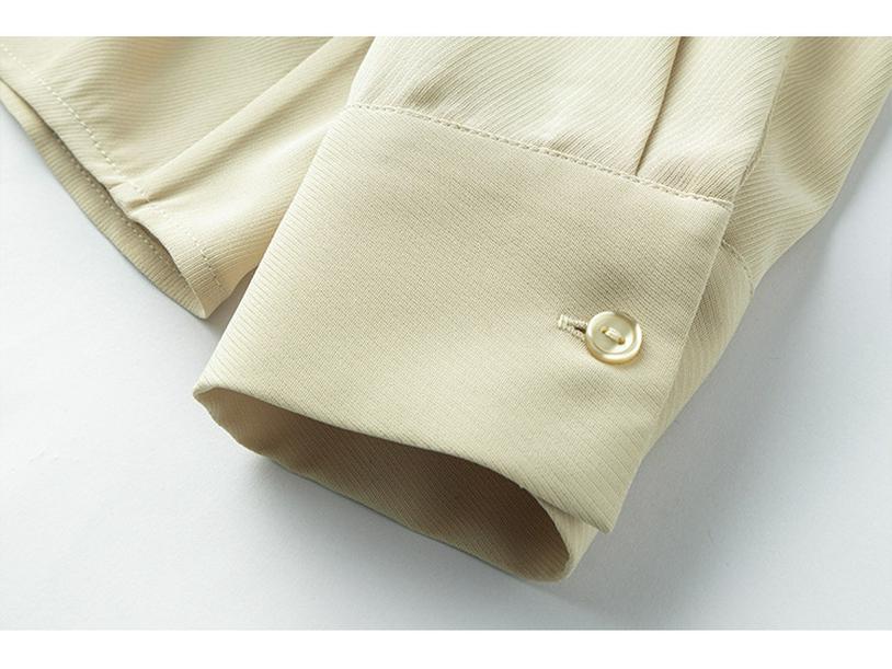 2025 Frühling/Herbst Damen Luxus Maulbeerseide Langarmhemd - Schwergewichtig, Verdickt, Einfarbiges Pendeloberteil