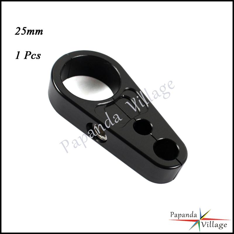 

Motorcycle 25/32mm Clutch Brake Throttle Cable Handlebars Brake Cable Clamp Holder Frame For Harley Sportster Touring Cafe Racer 1Pcs 25mm Black