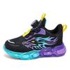 Kids PU Sport Sneakers Three Color Casual Walking Shoes Sizes 28-39 for School Play Training Travel and Everyday Active Wear