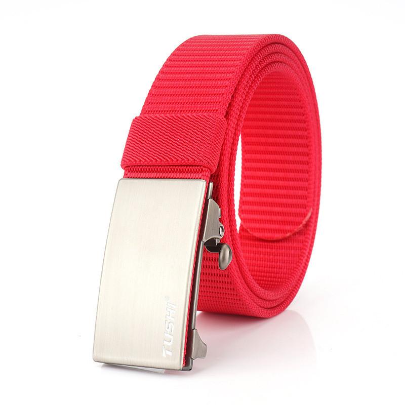 Unisex Belt Versatile And Slimming With Metal Buckle Belt Paired With Jeans