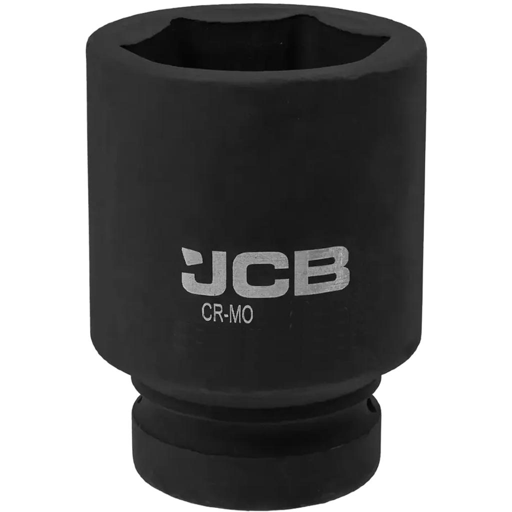 JCB 1" 50mm Deep Impact Socket Cr-Mo Hexagon Socket Wrench