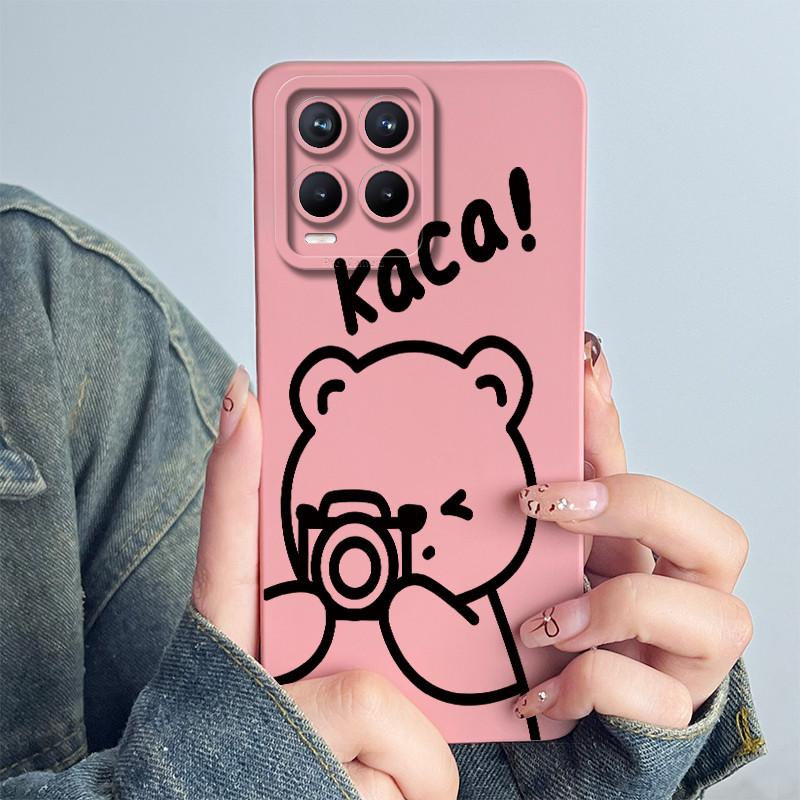 

For OPPO Realme 8 4G RMX3085 Phone Case Realme8 Pro 4G RMX3081 Soft Capa Coque Sweet Painted Cartoon Shell Printed Funda Cover Realme 8 4G