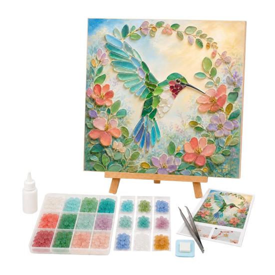 Cozy Holiday Afternoon Activities Christmas Lighthouse Mosaic Art Kit for Adults, DIY Coastal Craft with Acrylic Tiles Colorful Pieces, Decoration