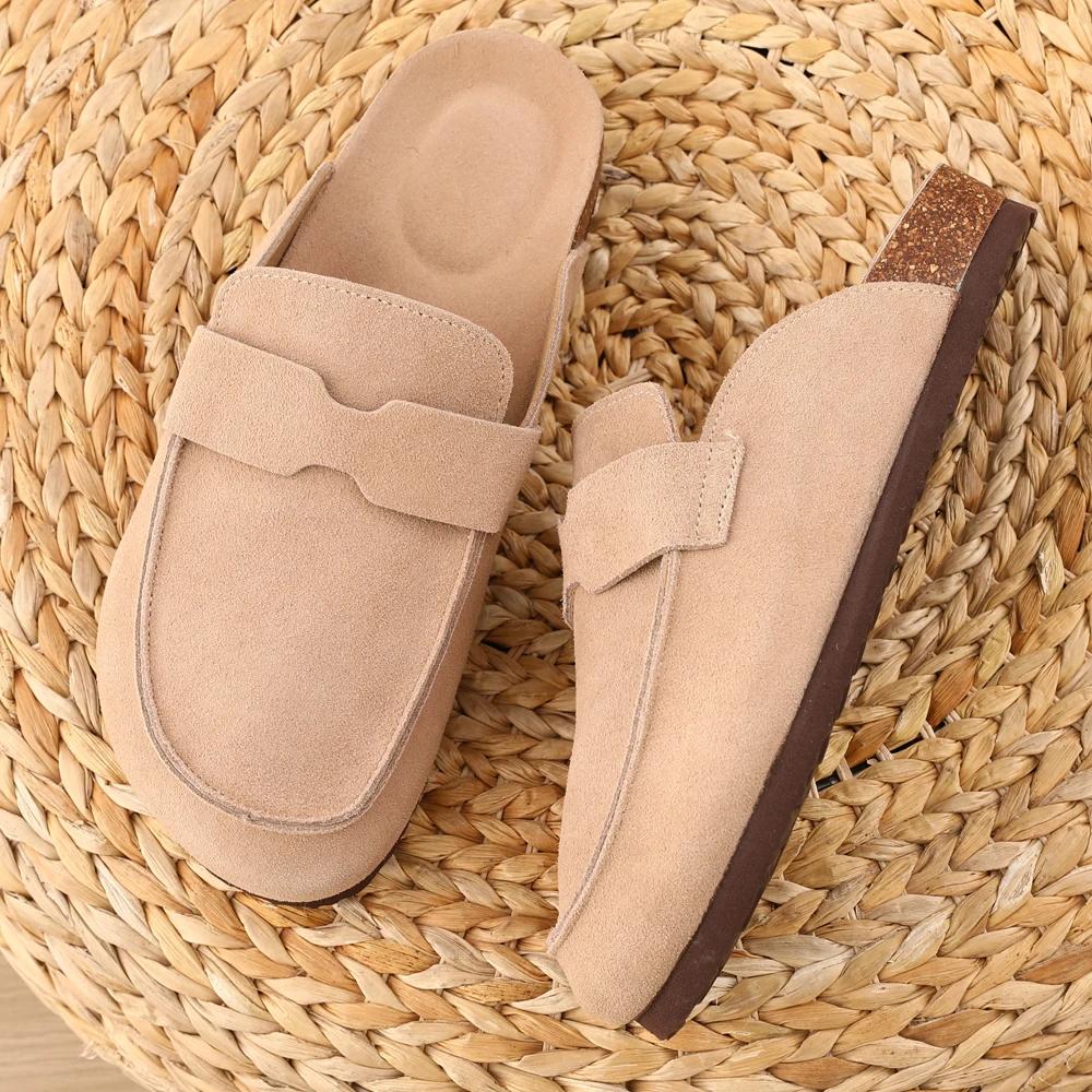 Fashion Kidmi Women Men Suede Clogs Slippers Fashion Brand Women Clogs Slippers Outdoor Antiskid Beach Slippers Classic Men Clogs Shoes