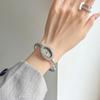 GEDI Luxury Vintage Bracelet-Style Diamond-Set Women's Watches Oval Bathtub-Shaped Water-Resistant Steel Strap Quartz Watch