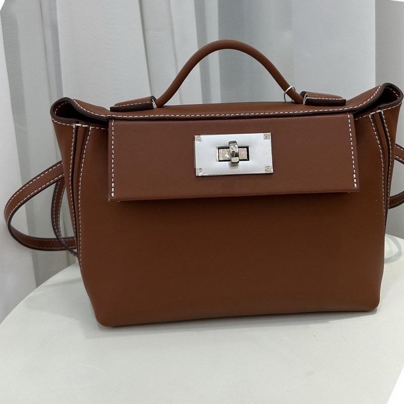 New leather cowhide 2424swift leather bag wing bag shoulder crossbody handbag women s bag 25cm16cm9cm коричневый 12660₽